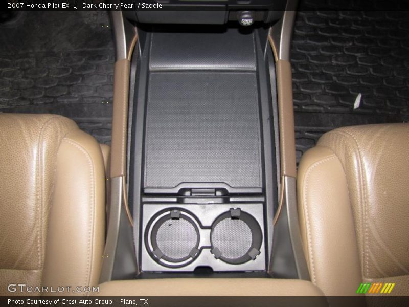 Dark Cherry Pearl / Saddle 2007 Honda Pilot EX-L