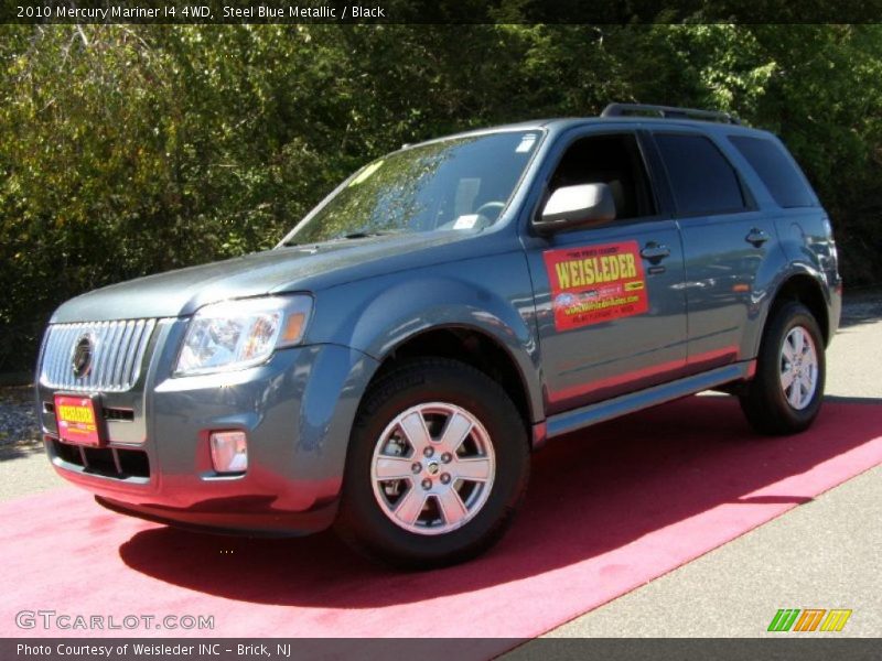 Steel Blue Metallic / Black 2010 Mercury Mariner I4 4WD