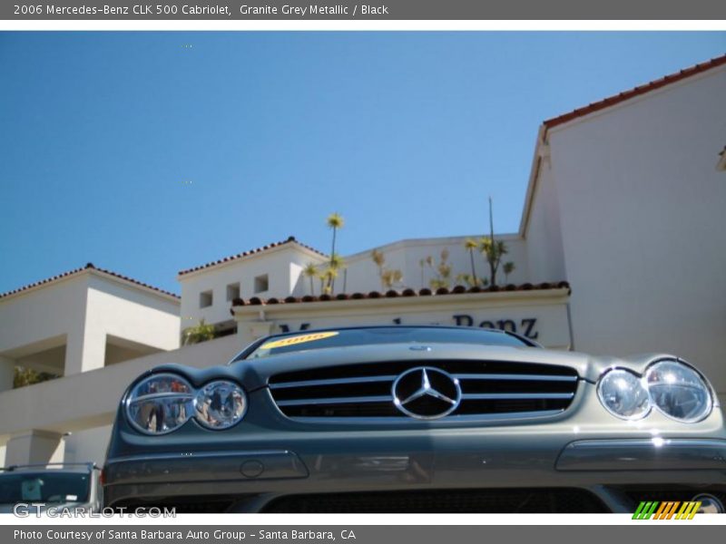 Granite Grey Metallic / Black 2006 Mercedes-Benz CLK 500 Cabriolet