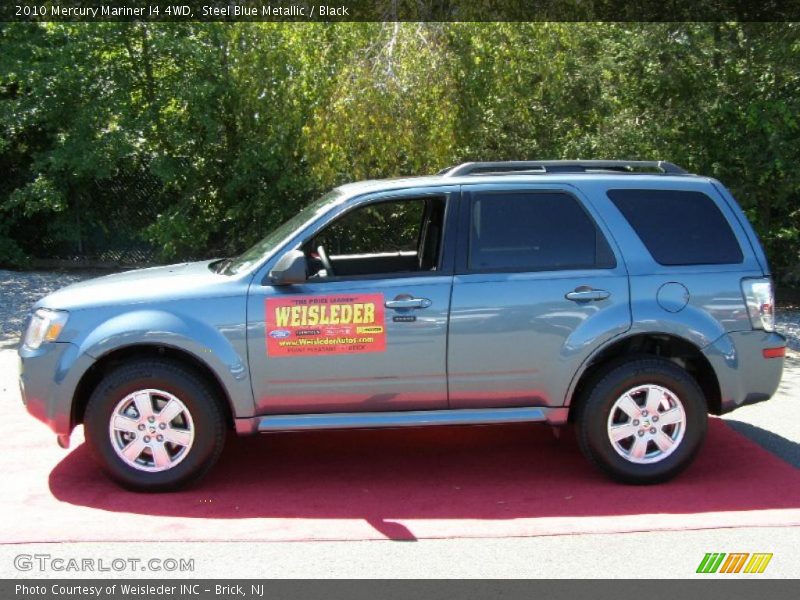 Steel Blue Metallic / Black 2010 Mercury Mariner I4 4WD