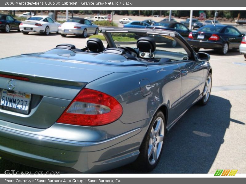 Granite Grey Metallic / Black 2006 Mercedes-Benz CLK 500 Cabriolet