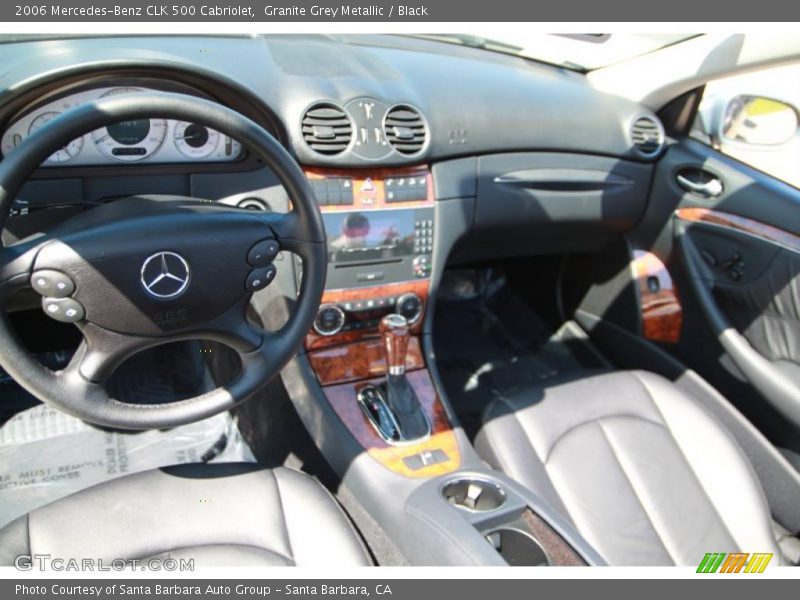 Granite Grey Metallic / Black 2006 Mercedes-Benz CLK 500 Cabriolet