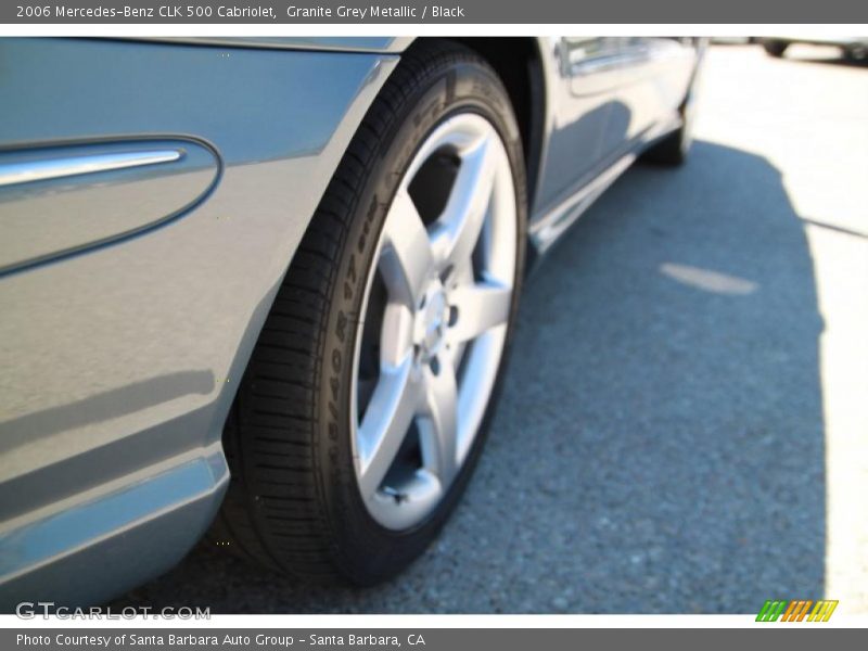 Granite Grey Metallic / Black 2006 Mercedes-Benz CLK 500 Cabriolet