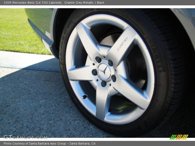 Granite Grey Metallic / Black 2006 Mercedes-Benz CLK 500 Cabriolet