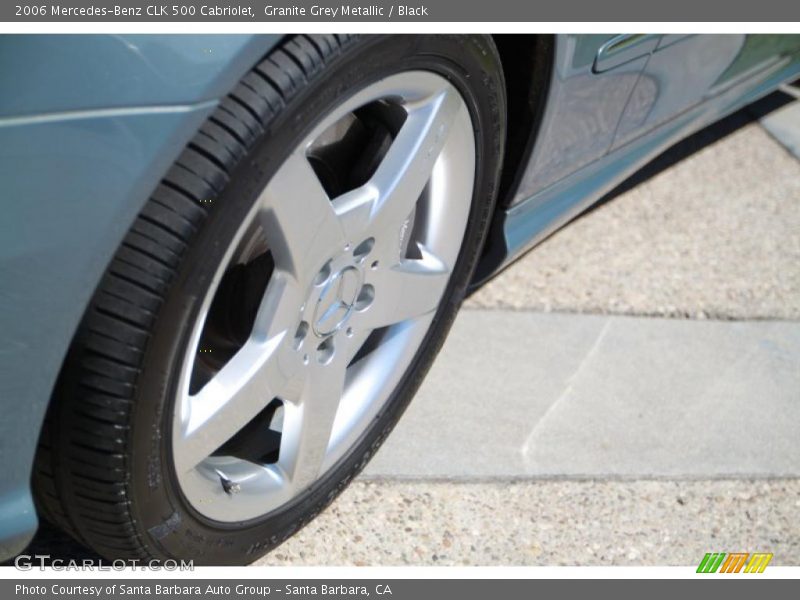 Granite Grey Metallic / Black 2006 Mercedes-Benz CLK 500 Cabriolet