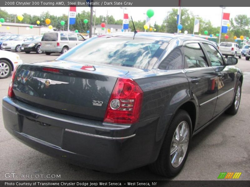 Steel Blue Metallic / Dark Slate Gray 2008 Chrysler 300 Touring AWD