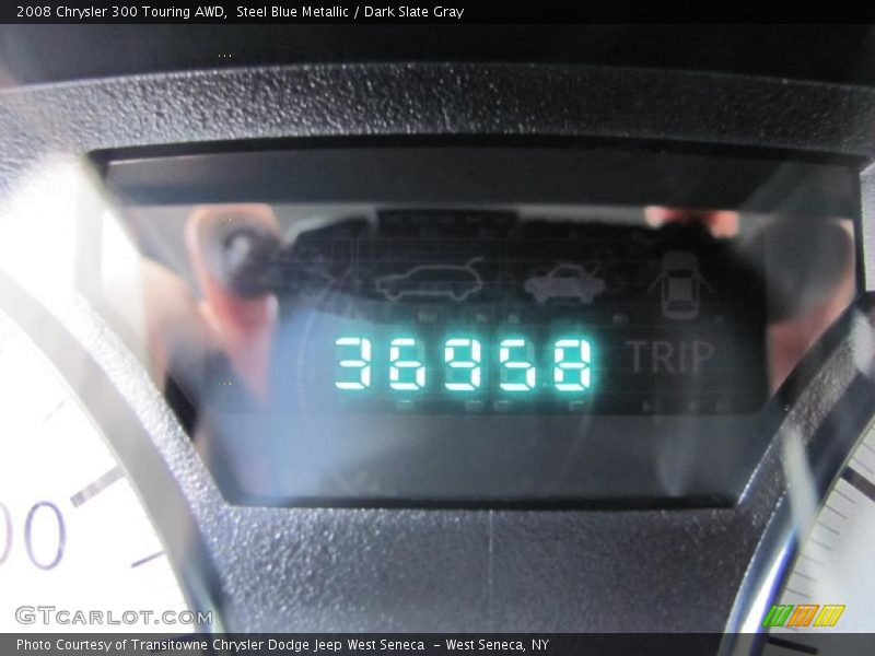Steel Blue Metallic / Dark Slate Gray 2008 Chrysler 300 Touring AWD
