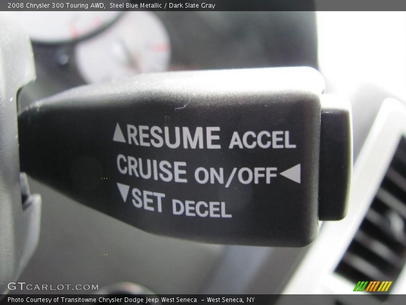 Steel Blue Metallic / Dark Slate Gray 2008 Chrysler 300 Touring AWD