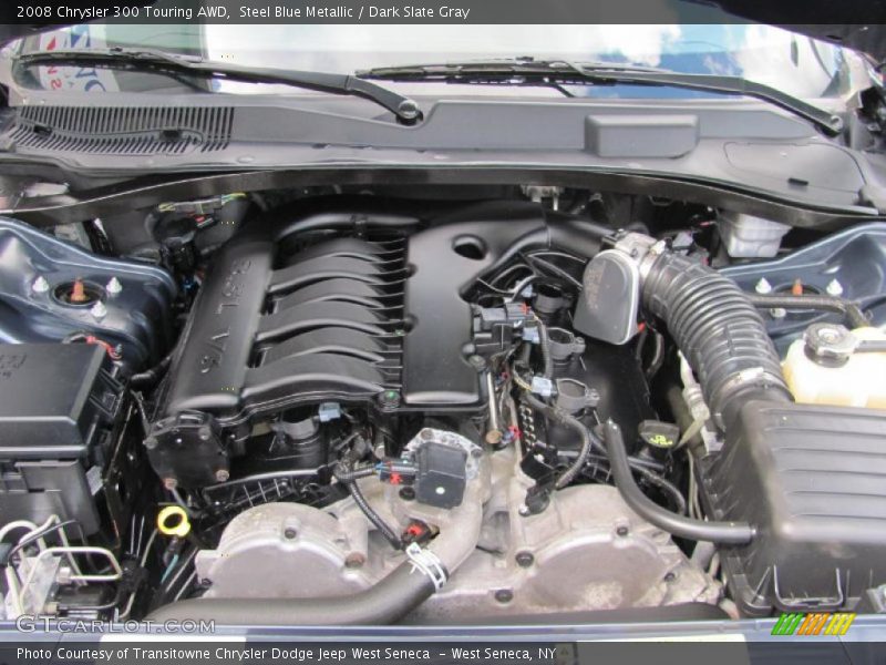 Steel Blue Metallic / Dark Slate Gray 2008 Chrysler 300 Touring AWD