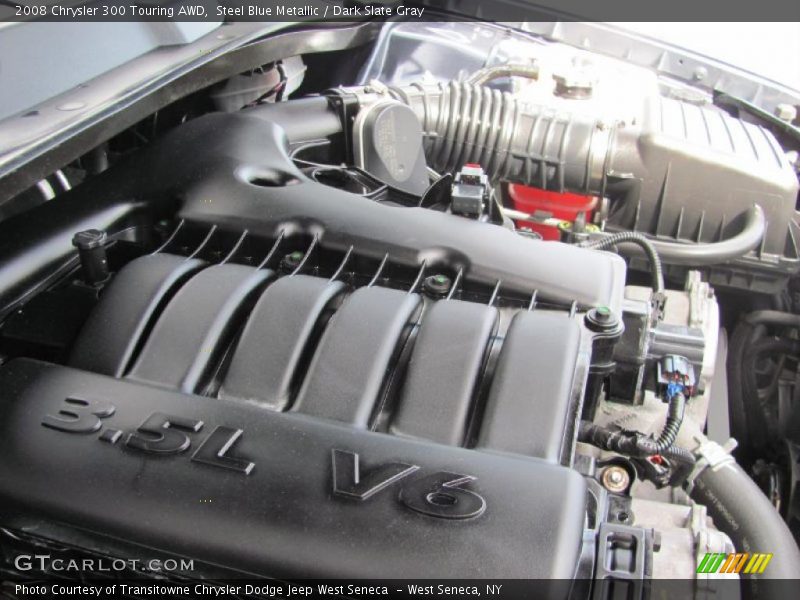 Steel Blue Metallic / Dark Slate Gray 2008 Chrysler 300 Touring AWD