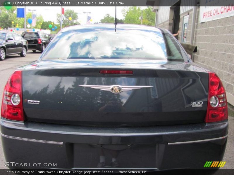 Steel Blue Metallic / Dark Slate Gray 2008 Chrysler 300 Touring AWD