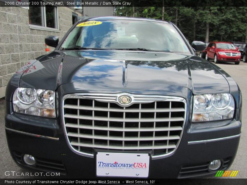 Steel Blue Metallic / Dark Slate Gray 2008 Chrysler 300 Touring AWD