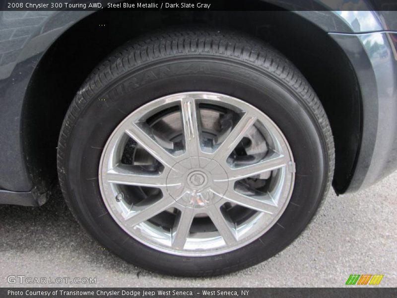Steel Blue Metallic / Dark Slate Gray 2008 Chrysler 300 Touring AWD