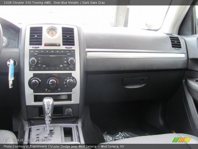 Steel Blue Metallic / Dark Slate Gray 2008 Chrysler 300 Touring AWD