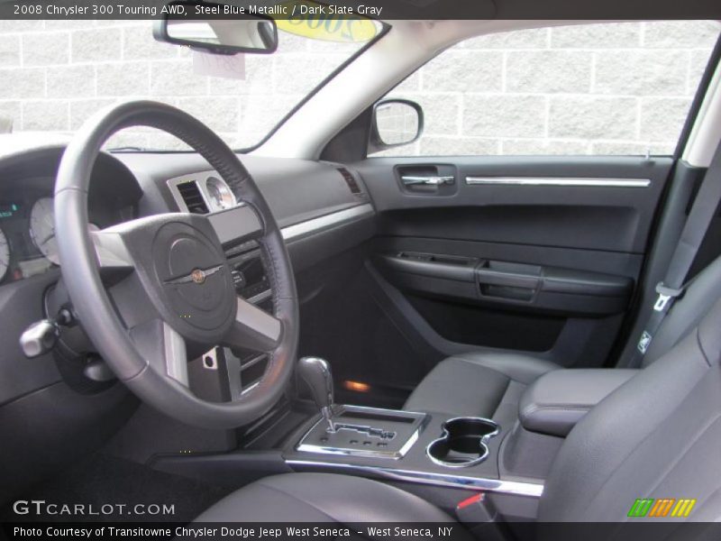 Steel Blue Metallic / Dark Slate Gray 2008 Chrysler 300 Touring AWD