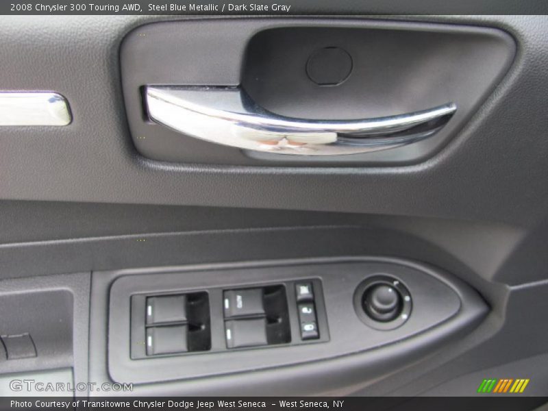 Steel Blue Metallic / Dark Slate Gray 2008 Chrysler 300 Touring AWD