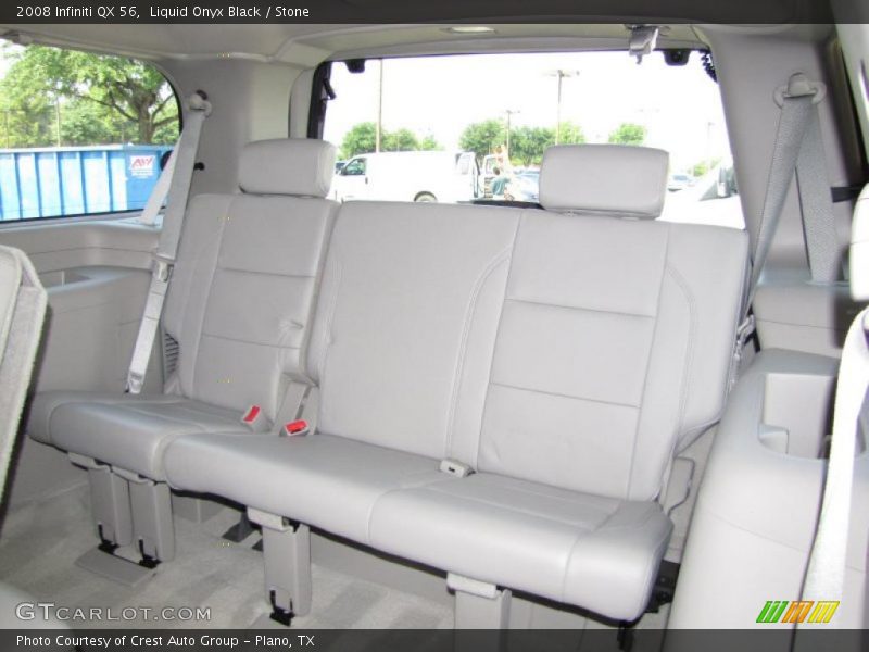 Liquid Onyx Black / Stone 2008 Infiniti QX 56