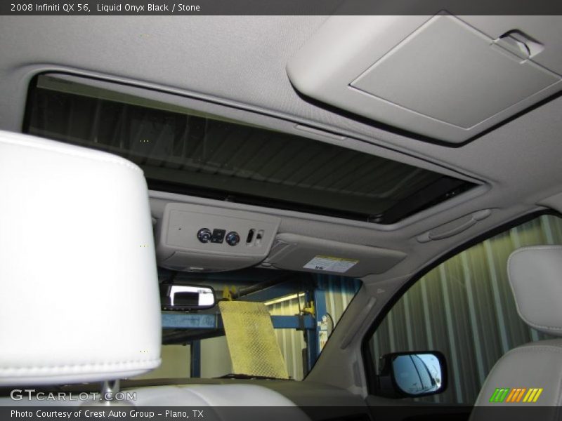 Liquid Onyx Black / Stone 2008 Infiniti QX 56