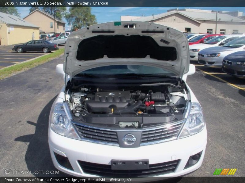 Fresh Powder / Charcoal 2009 Nissan Versa 1.8 S Sedan