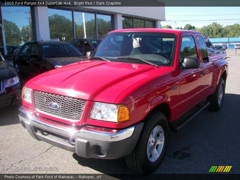 Bright Red / Dark Graphite 2003 Ford Ranger FX4 SuperCab 4x4