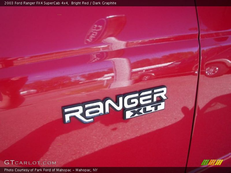 Bright Red / Dark Graphite 2003 Ford Ranger FX4 SuperCab 4x4