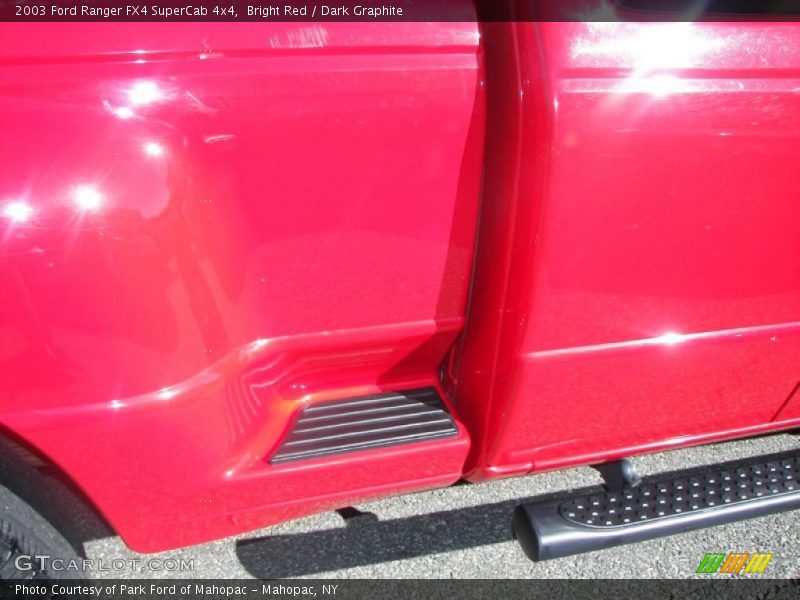 Bright Red / Dark Graphite 2003 Ford Ranger FX4 SuperCab 4x4