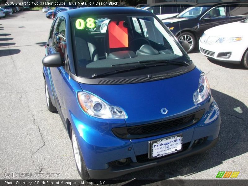 Blue Metallic / Design Black 2008 Smart fortwo passion coupe