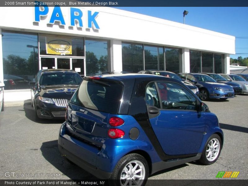 Blue Metallic / Design Black 2008 Smart fortwo passion coupe
