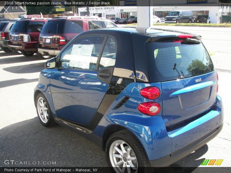 Blue Metallic / Design Black 2008 Smart fortwo passion coupe