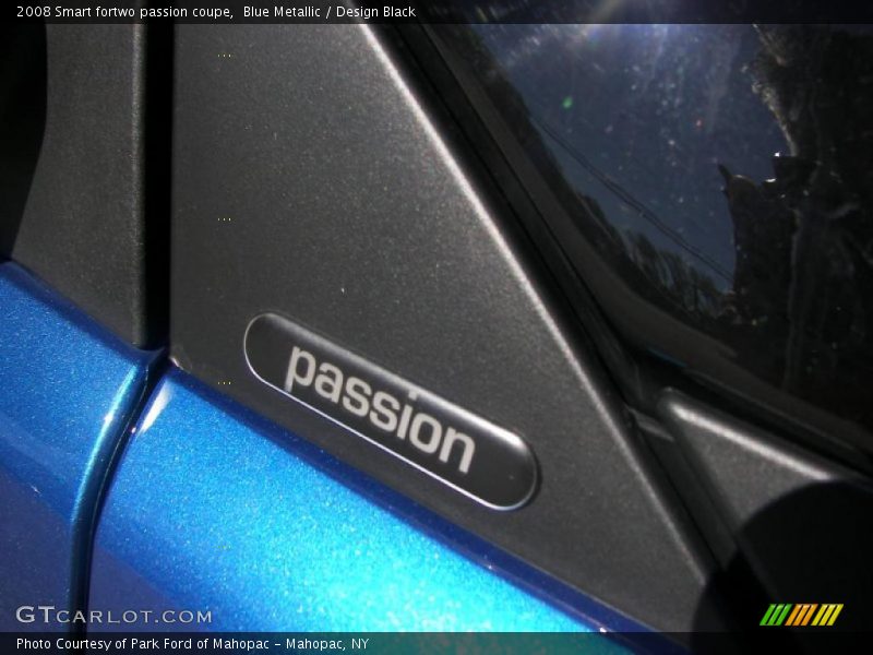 Blue Metallic / Design Black 2008 Smart fortwo passion coupe