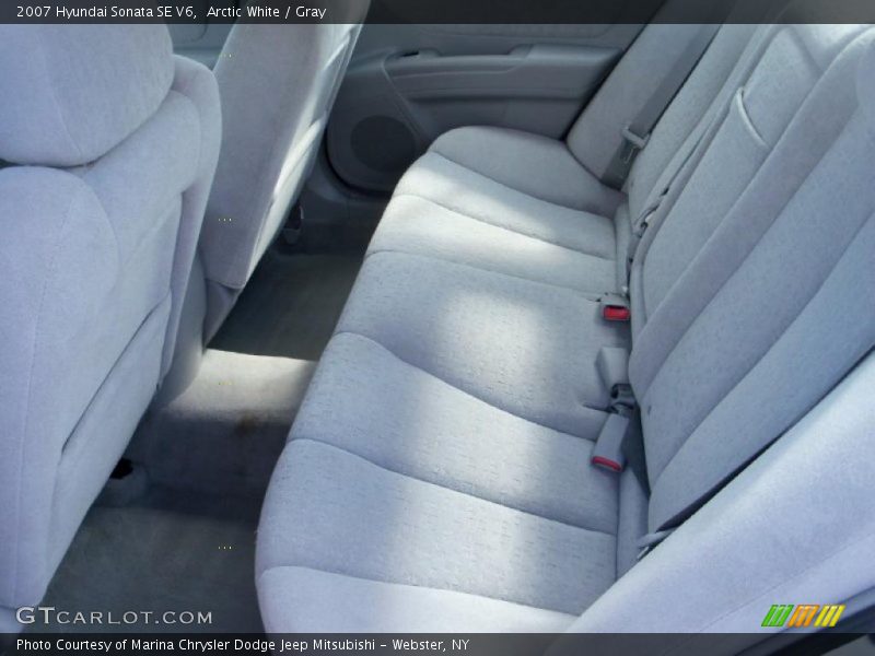 Arctic White / Gray 2007 Hyundai Sonata SE V6