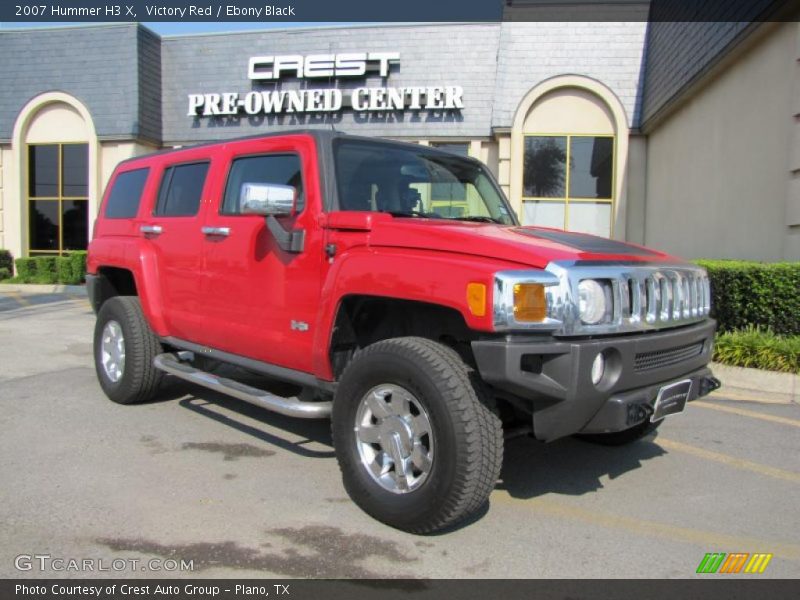 Victory Red / Ebony Black 2007 Hummer H3 X