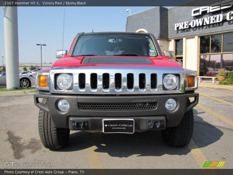 Victory Red / Ebony Black 2007 Hummer H3 X