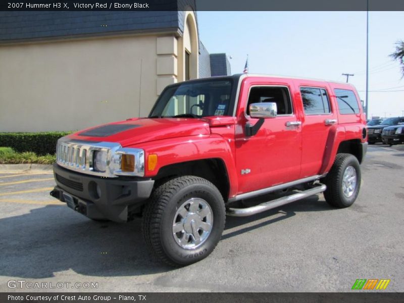 Victory Red / Ebony Black 2007 Hummer H3 X