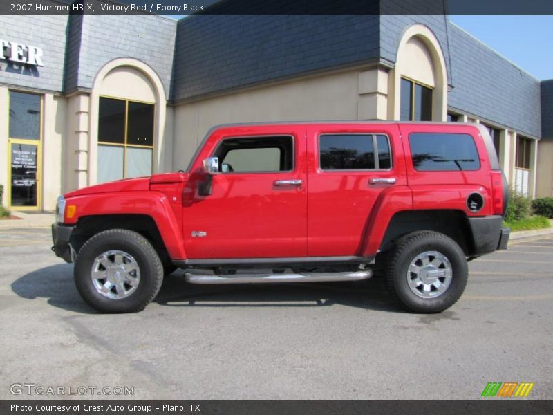 Victory Red / Ebony Black 2007 Hummer H3 X