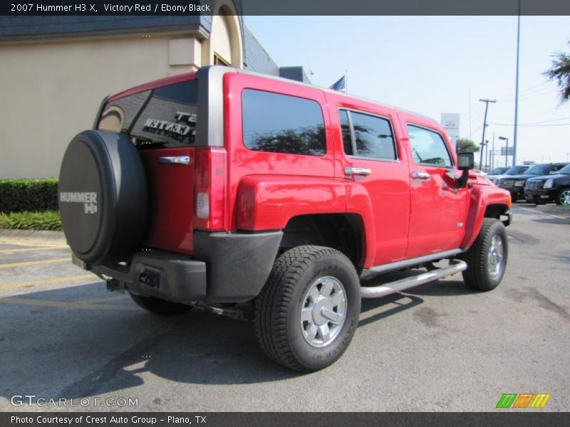 Victory Red / Ebony Black 2007 Hummer H3 X