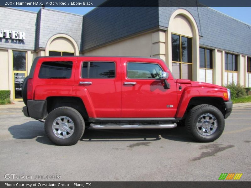 Victory Red / Ebony Black 2007 Hummer H3 X