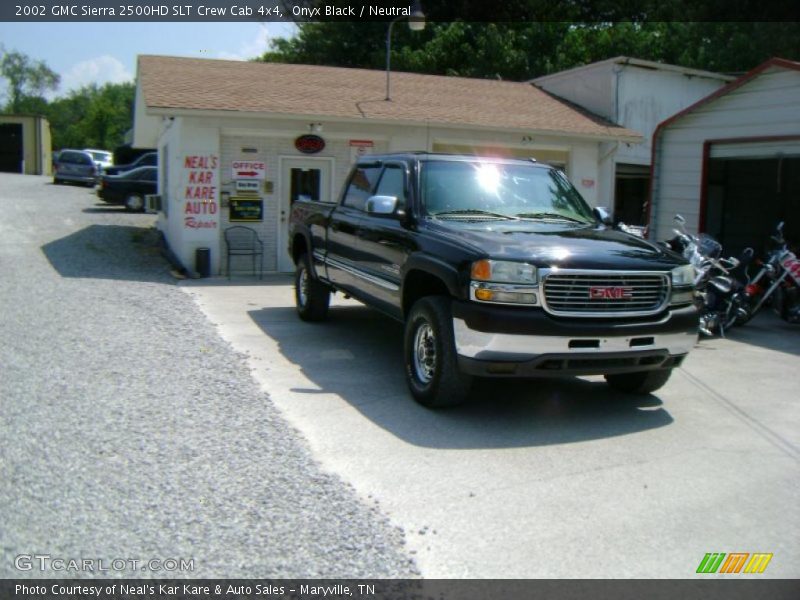 Onyx Black / Neutral 2002 GMC Sierra 2500HD SLT Crew Cab 4x4