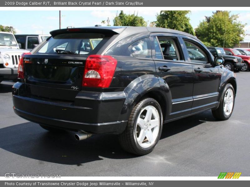 Brilliant Black Crystal Pearl / Dark Slate Gray/Blue 2009 Dodge Caliber R/T