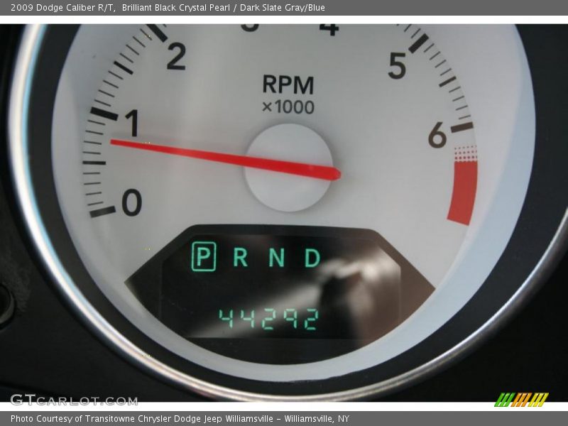 Brilliant Black Crystal Pearl / Dark Slate Gray/Blue 2009 Dodge Caliber R/T