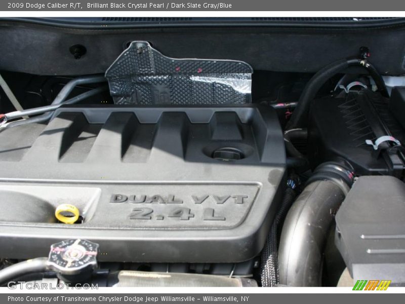 Brilliant Black Crystal Pearl / Dark Slate Gray/Blue 2009 Dodge Caliber R/T