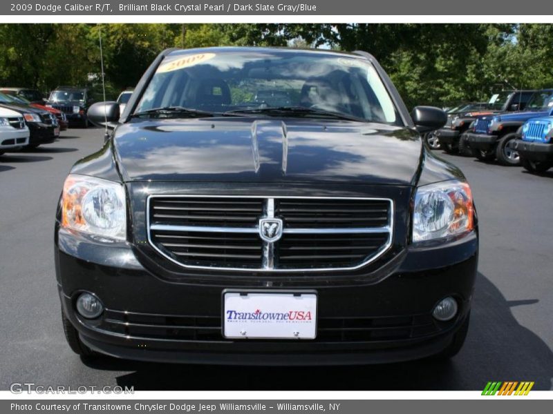 Brilliant Black Crystal Pearl / Dark Slate Gray/Blue 2009 Dodge Caliber R/T