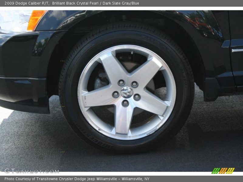 Brilliant Black Crystal Pearl / Dark Slate Gray/Blue 2009 Dodge Caliber R/T