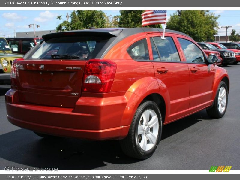 Sunburst Orange Pearl / Dark Slate Gray 2010 Dodge Caliber SXT