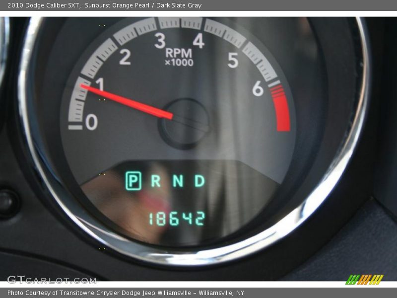 Sunburst Orange Pearl / Dark Slate Gray 2010 Dodge Caliber SXT