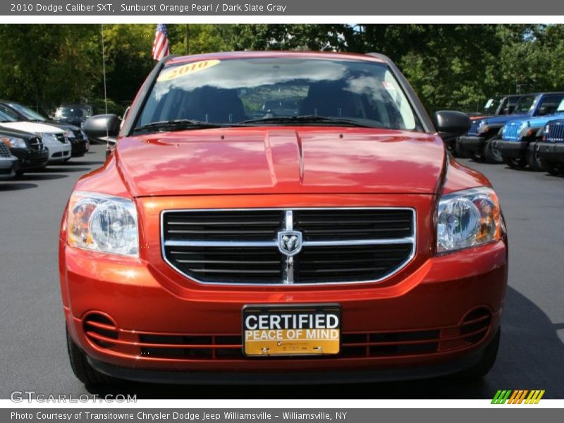 Sunburst Orange Pearl / Dark Slate Gray 2010 Dodge Caliber SXT