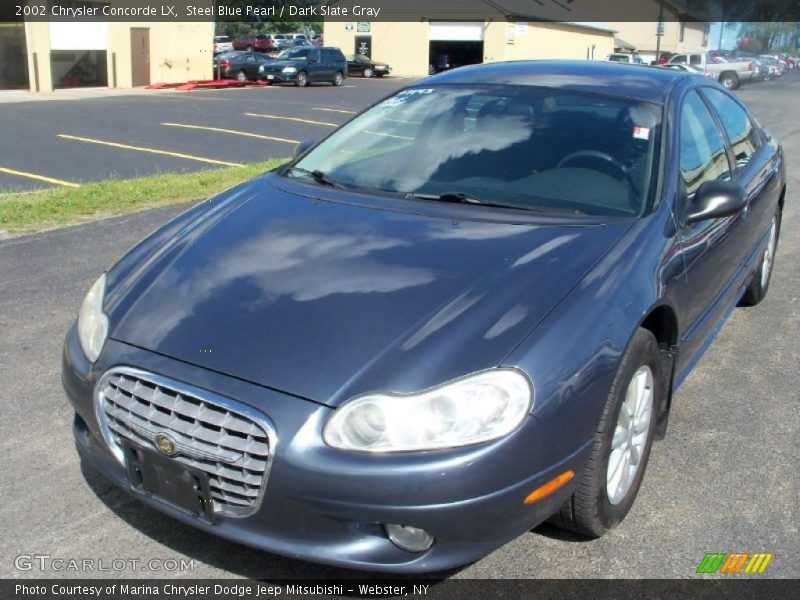 Steel Blue Pearl / Dark Slate Gray 2002 Chrysler Concorde LX
