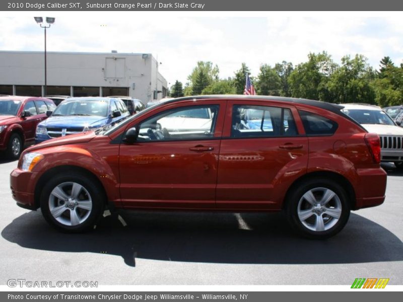 Sunburst Orange Pearl / Dark Slate Gray 2010 Dodge Caliber SXT