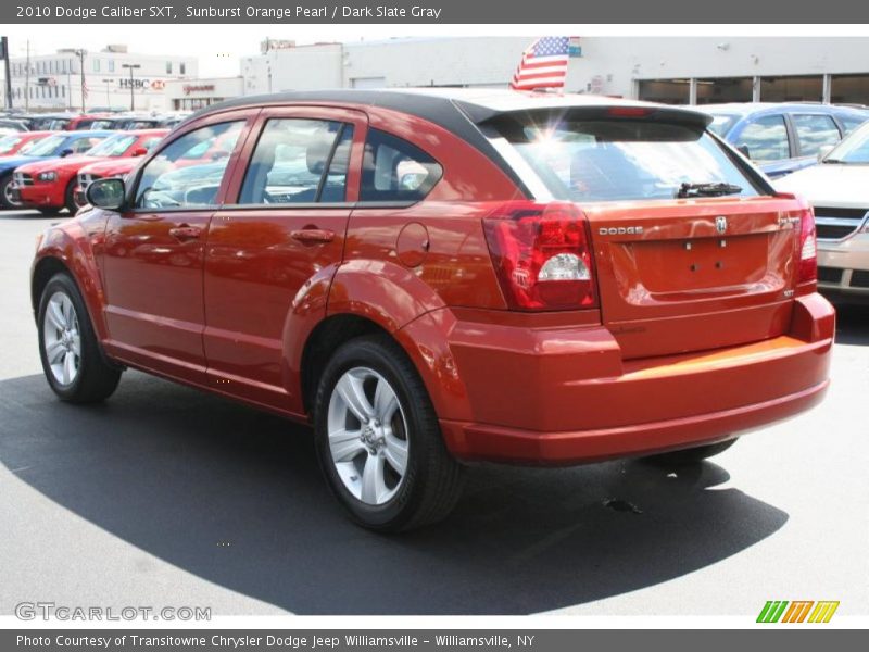 Sunburst Orange Pearl / Dark Slate Gray 2010 Dodge Caliber SXT