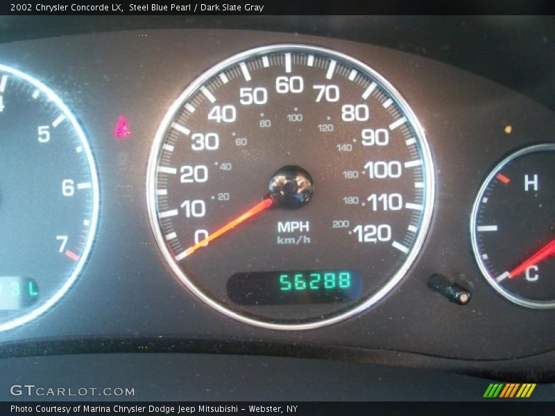 Steel Blue Pearl / Dark Slate Gray 2002 Chrysler Concorde LX